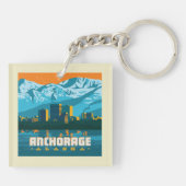 アラスカ，アンカレッジ キーホルダー (裏面)