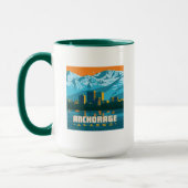 アラスカ，アンカレッジ マグカップ (左)