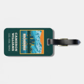 アラスカ，アンカレッジ ラゲッジタグ (裏面横)