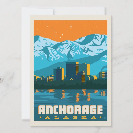 アラスカ,アンカレッジ | 日付の保存 – 写真 セーブザデート (正面)