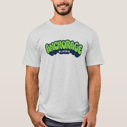 アラスカ,アンカレッジ Tシャツ (正面)