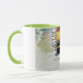 アラスカ、イーグル川からの挨拶 マグカップ (左)