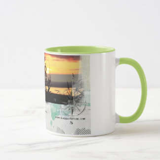 アラスカ、イーグル川からの挨拶 マグカップ