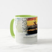 アラスカ、イーグル川からの挨拶 マグカップ (正面左)