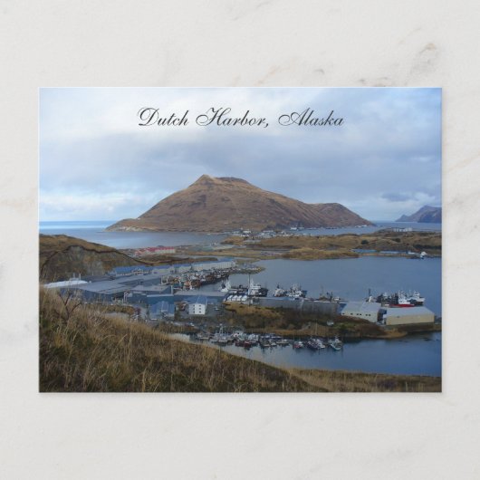 アラスカ，オランダ港の眺め ポストカード (正面)