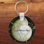 アラスカ，オランダ港，カタツムリ貝 キーホルダー (正面)