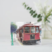 アラスカ、オールドアンカレッジトロリー ポストカード (スタンド正面)