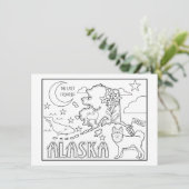 アラスカ カラー ミー コラージュ 招待状 (スタンド正面)