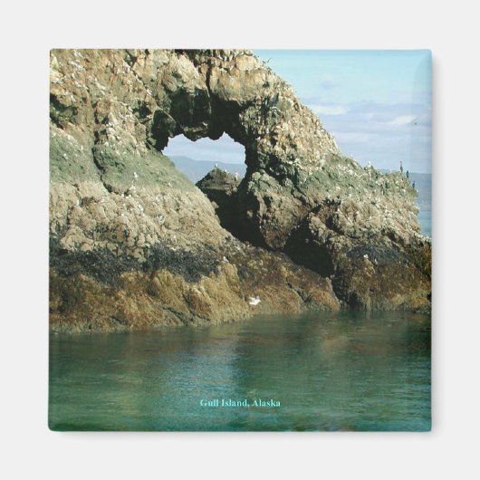 アラスカ・ガルアイランド マグネット (正面)