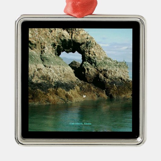 アラスカ，ガル島 メタルオーナメント (正面)