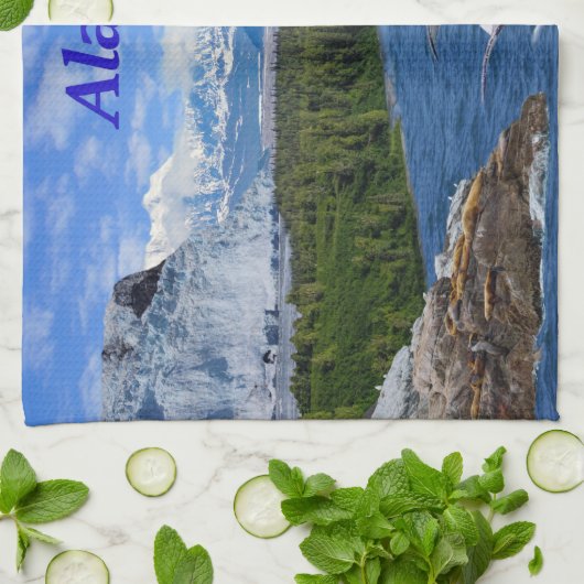 アラスカ キッチンタオル (折り畳み)