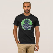 アラスカ・キャット・カフェのクラシックロゴデザイン Tシャツ (正面フル)