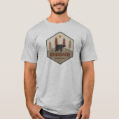 アラスカ クガチ国有林 クマ Tシャツ (正面)