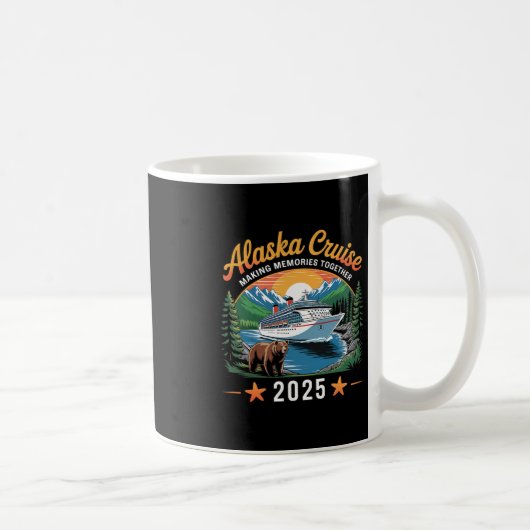 アラスカ クルーズ 思い出 2025 家族旅行 コーヒーマグカップ (右)