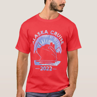 アラスカ クルーズ 2022 タイダイプリント ファミリー アラスカン クルーズ Tシャツ