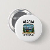 アラスカ クルーズ 2025 缶バッジ (正面&裏面)
