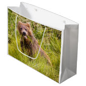 アラスカ，グリズリーキュブ放牧 ラージペーパーバッグ (正面アングル)