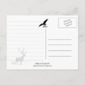 アラスカ，ケチカン ポストカード (裏面)