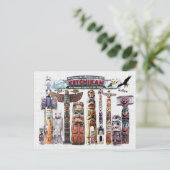 アラスカ,ケチカン ポストカード (スタンド正面)