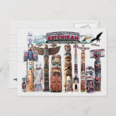 アラスカ,ケチカン ポストカード (正面/裏面)