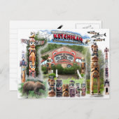 アラスカ・ケチカン・ポストカード ポストカード (正面/裏面)