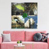 アラスカ・コラージュの岩と洞窟 キャンバスプリント (インサイチュ (リビング))