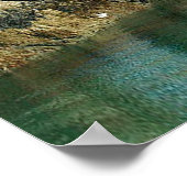 アラスカ・コラージュの岩と洞窟 ポスター (角)