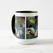 アラスカ・コラージュの岩と洞窟 マグカップ (正面左)