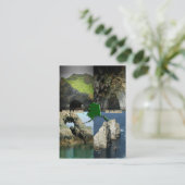 アラスカ・コラージュの岩と洞窟 名刺 (スタンド正面)