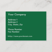 アラスカ・コラージュの岩と洞窟 名刺 (裏面)