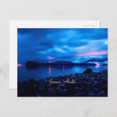 アラスカ・サンセット・ジュノー ポストカード (正面/裏面)