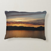 アラスカ・サンセットII美しいアラスカ写真 アクセントクッション (裏面)