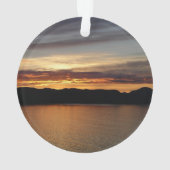 アラスカ・サンセットII美しいアラスカ写真 オーナメント (裏面)