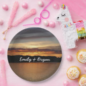 アラスカ・サンセットII美しいアラスカ写真 ペーパープレート (パーティー)