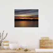 アラスカ・サンセットII美しいアラスカ写真 ポスター (キッチン)