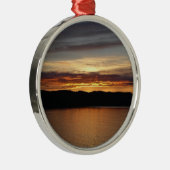 アラスカ・サンセットII美しいアラスカ写真 メタルオーナメント (右)