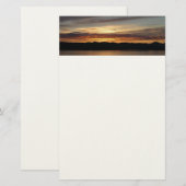 アラスカ・サンセットII美しいアラスカ写真 便箋 (正面/裏面)