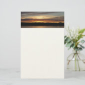アラスカ・サンセットII美しいアラスカ写真 便箋 (スタンド正面)