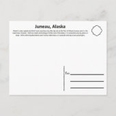 アラスカ，ジュノー1 ポストカード (裏面)