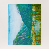 アラスカ・ジュノー・クリスマス・グリーティング ジグソーパズル (縦)