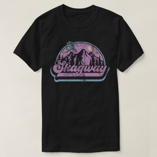 アラスカ・スカグウェイ Tシャツ (デザイン正面)
