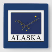 アラスカ スクエア壁時計 (正面)