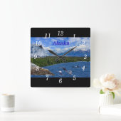 アラスカ スクエア壁時計 (ホーム)