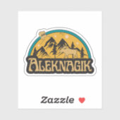 アラスカ・ステッカー・アレクナギク シール (シート)