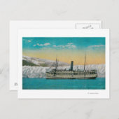 アラスカ、タク氷河のジェファーソン ポストカード (正面/裏面)