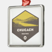 アラスカ，チュガック州パーク メタルオーナメント (左)