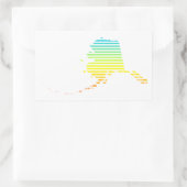 アラスカ・チル・フェード 長方形シール (バッグ)