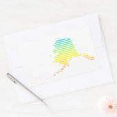 アラスカ・チル・フェード 長方形シール (封筒)