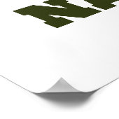 アラスカ。デナリ国立公園と保護区 ポスター (角)