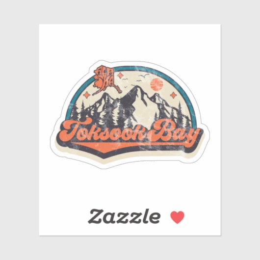 アラスカ・トクソク湾 シール (シート)